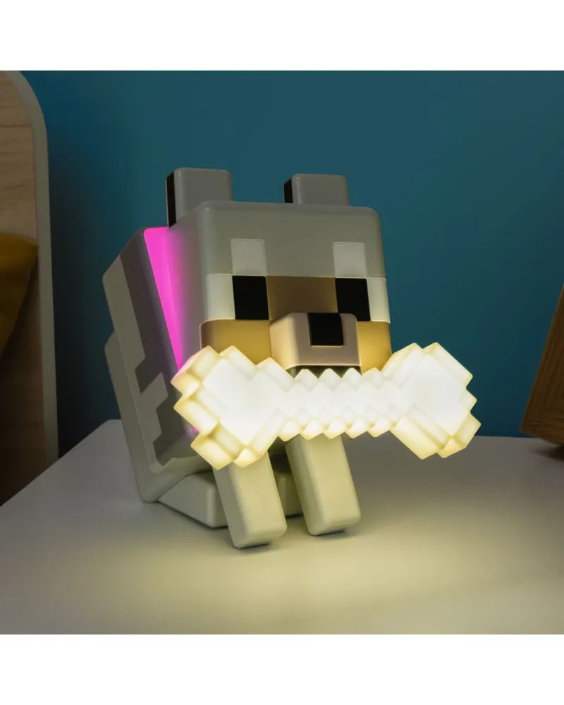 Lampa Paladone Minecraft - Wolf GloBuddies Light 