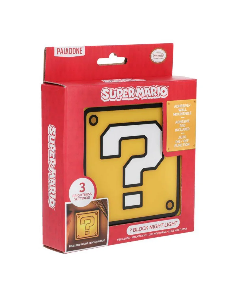 Lampa Paladone Super Mario Bros - Question Block Night Light 