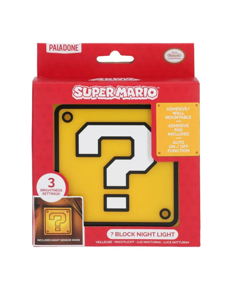 Lampa Paladone Super Mario Bros - Question Block Night Light 