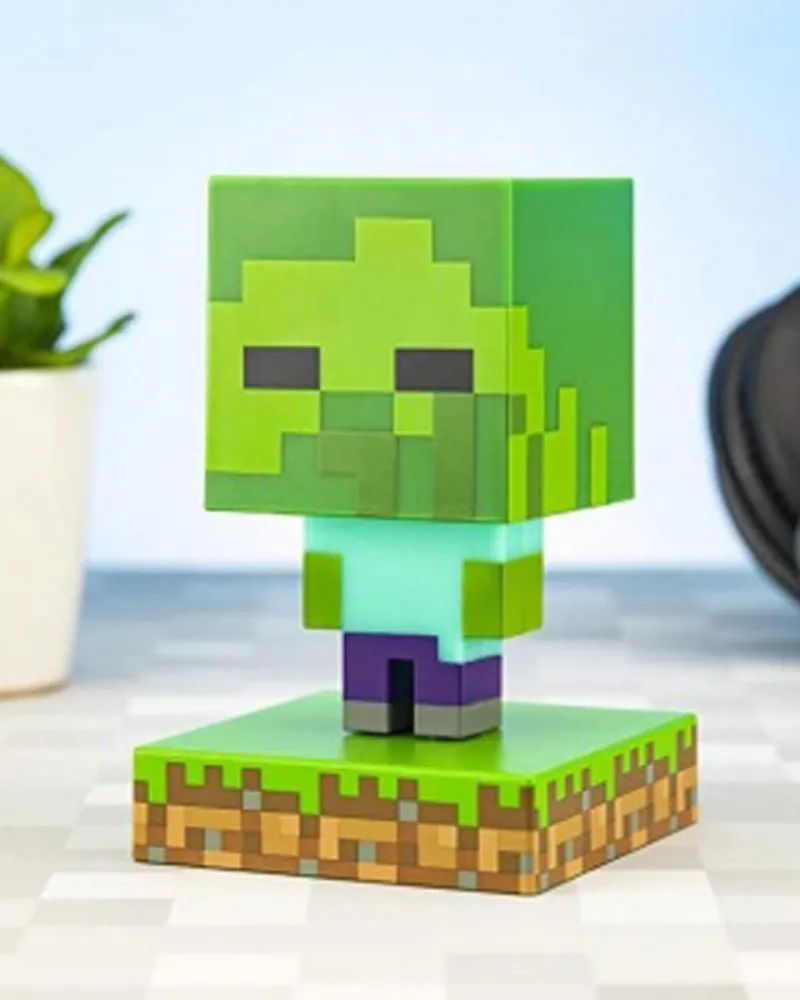 Lampa Paladone Minecraft - Zombie Icon Light 