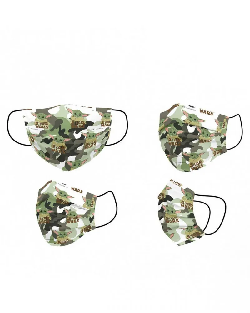 Maska Star Wars - The Child - Camo Green - Face Mask 