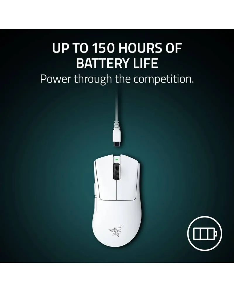Miš Razer Deathadder V4 Pro - Wireless Esports  - White 