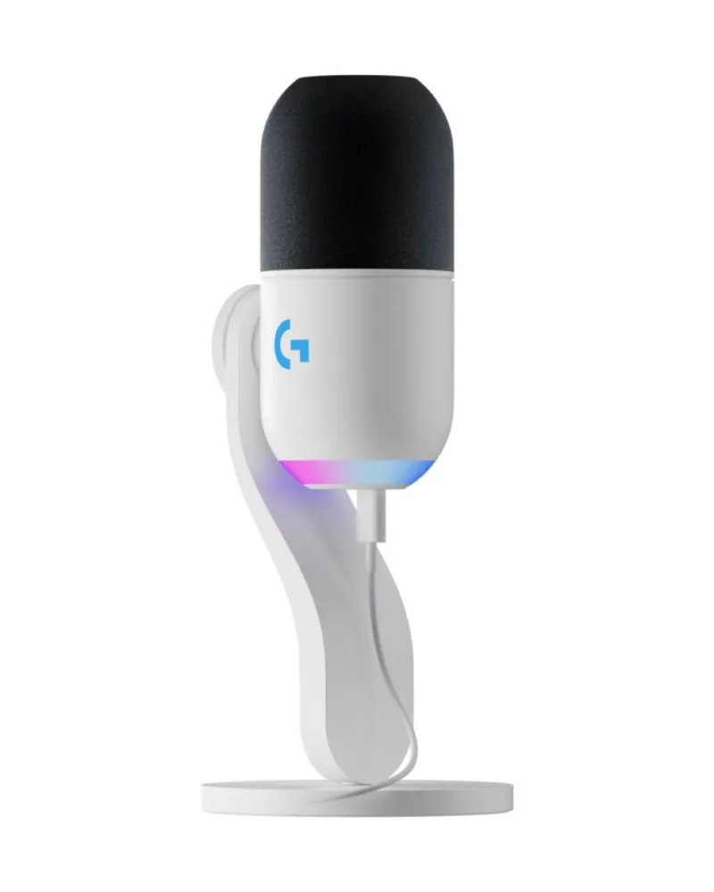 Mikrofon Logitech Yeti GX White - Dynamic RGB Gaming Microphone with LIGHTSYNC 
