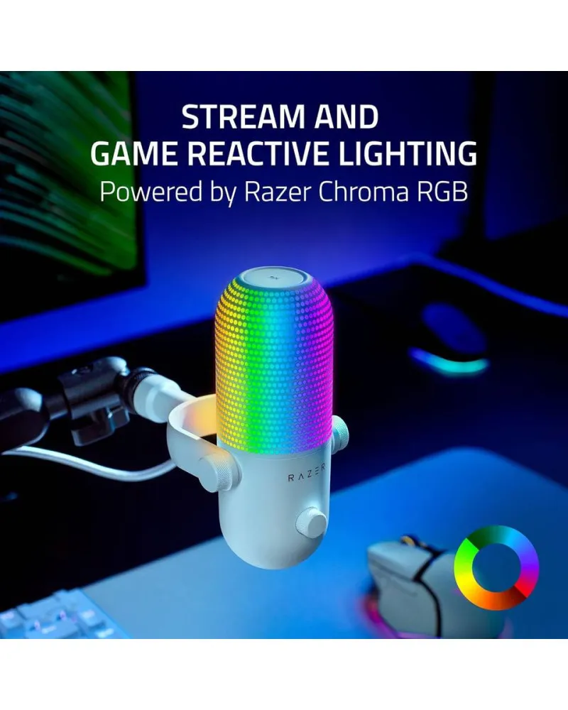 Mikrofon Razer Seiren V3 Chroma - White RGB 