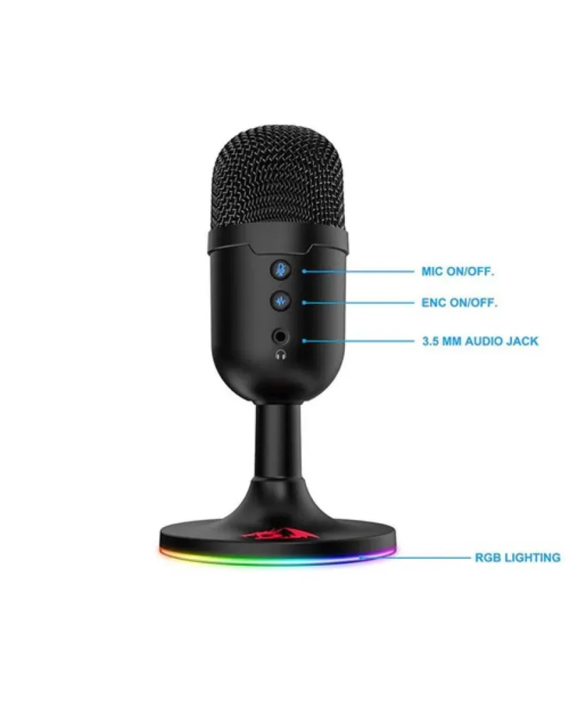 Mikrofon Redragon Pulsar Gaming Microphone Black RGB 