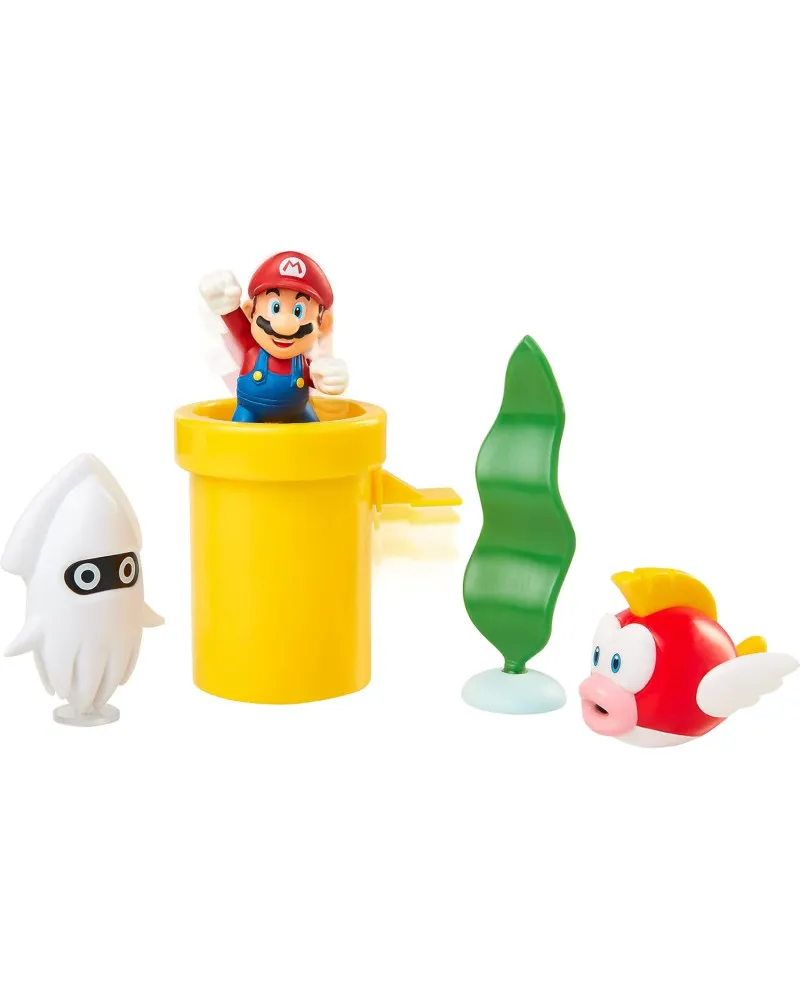 Mini Figure World of Nintendo - 5-Pack - Super Mario Underwater Diorama Set 