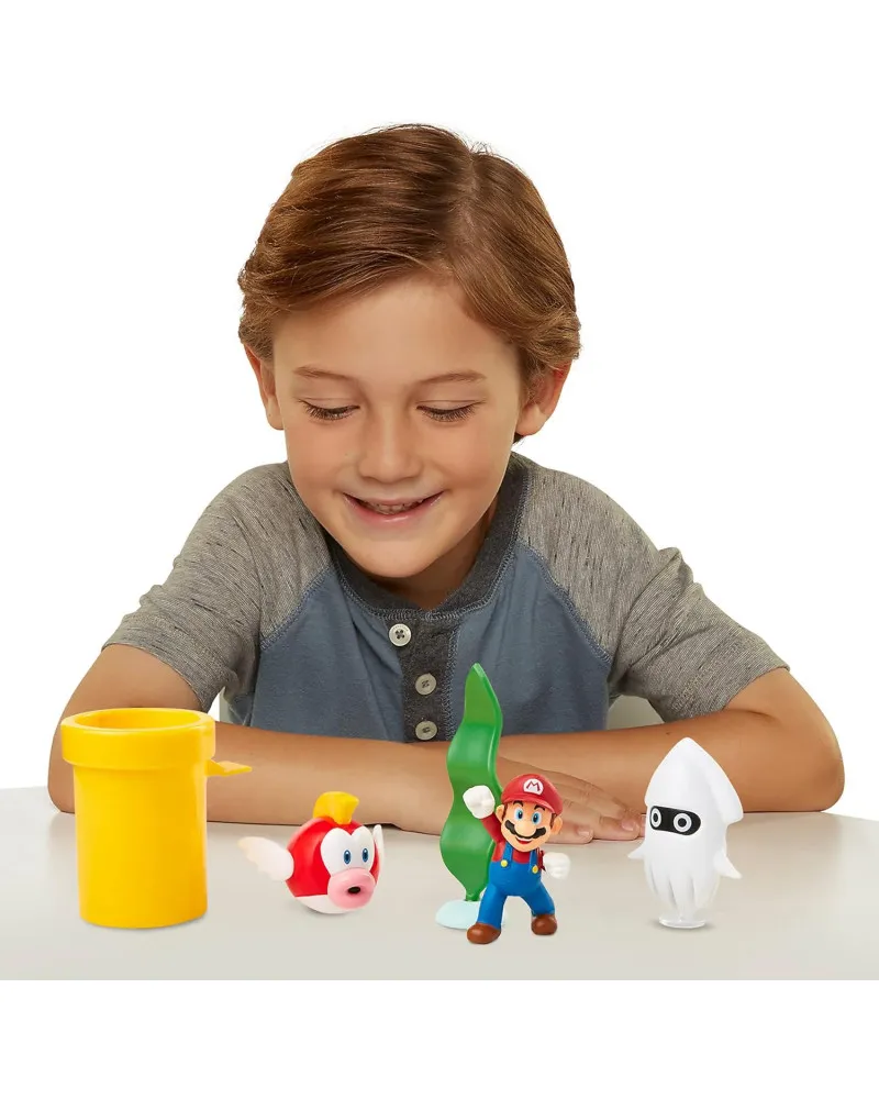 Mini Figure World of Nintendo - 5-Pack - Super Mario Underwater Diorama Set 