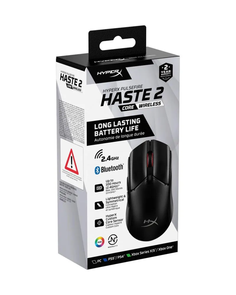Miš HyperX Pulsefire Haste 2 Core Wireless - Black 