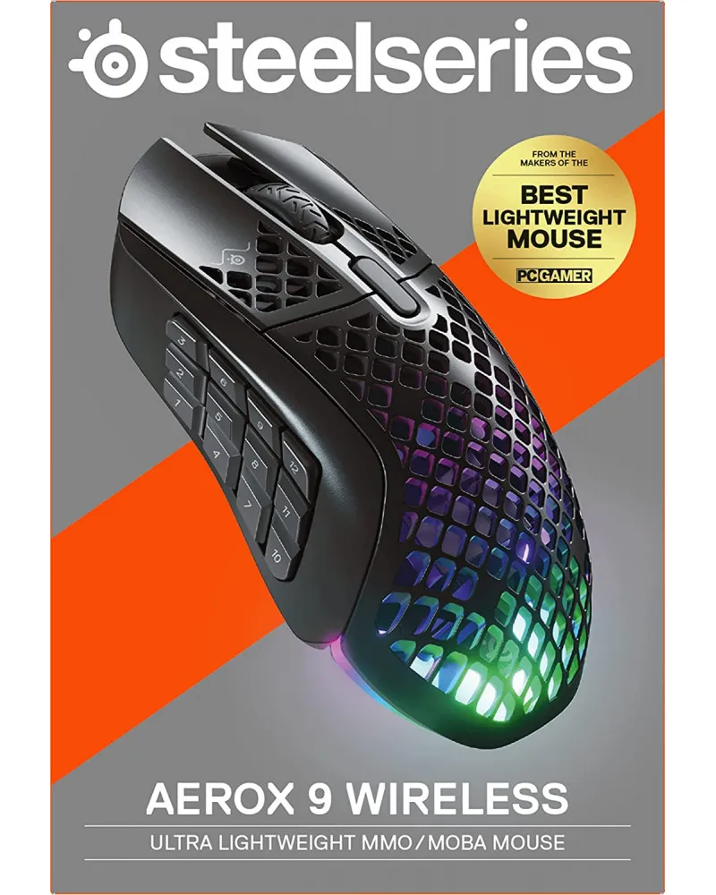 Miš SteelSeries AEROX 9 Wireless - Black 