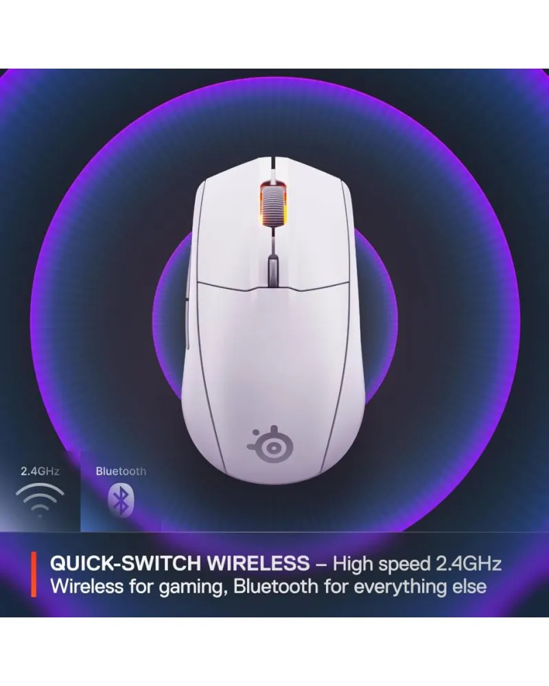 Miš SteelSeries RIVAL 3 Wireless V2 White 