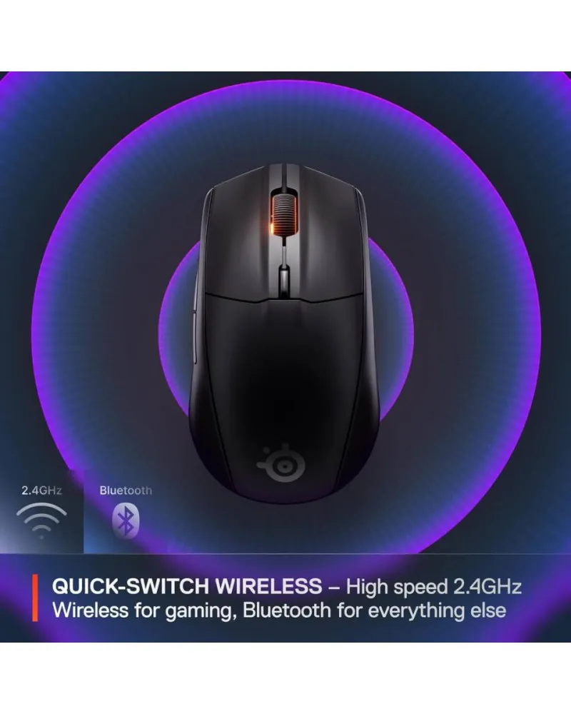 Miš SteelSeries RIVAL 3 Wireless v2 Black 