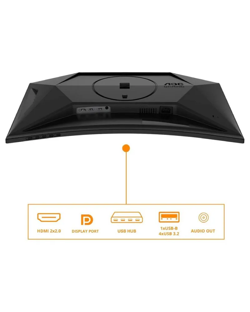 Monitor AOC 27“ Zakrivljen LED C27G4ZXU Black 