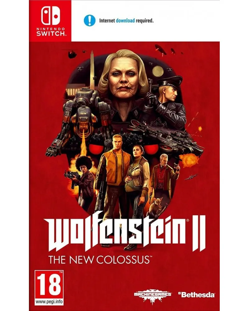 Switch Wolfenstein 2 The New Colossus (Code in a box) 