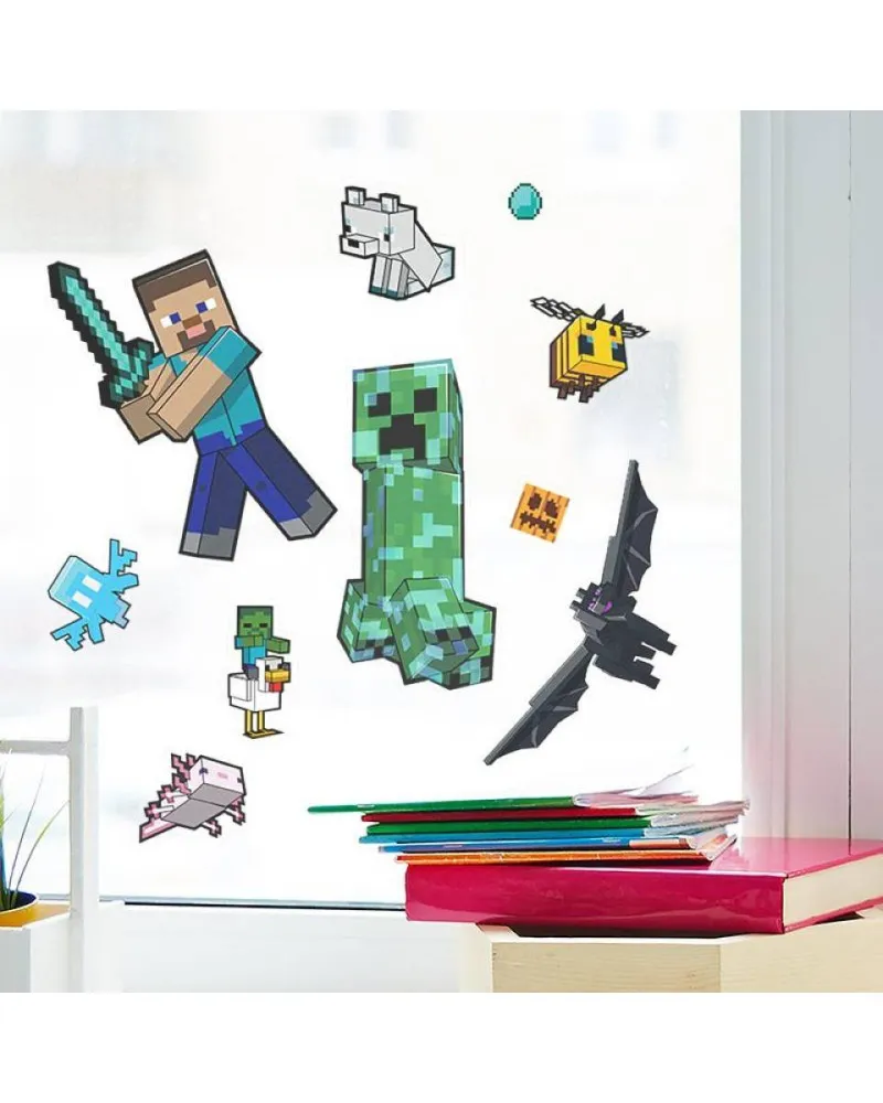 Nalepnice Paladone - Minecraft Window Cling Decals 