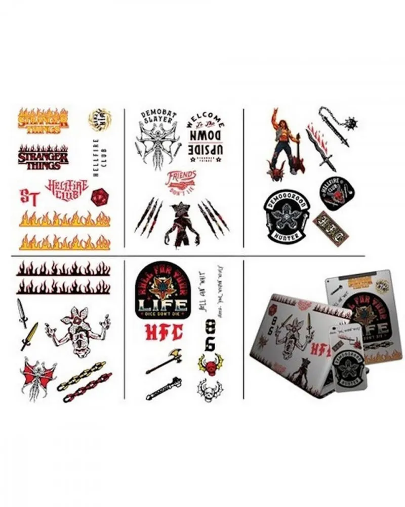 Nalepnice Stranger Things - Upside Down Battle - Tech Stickers 