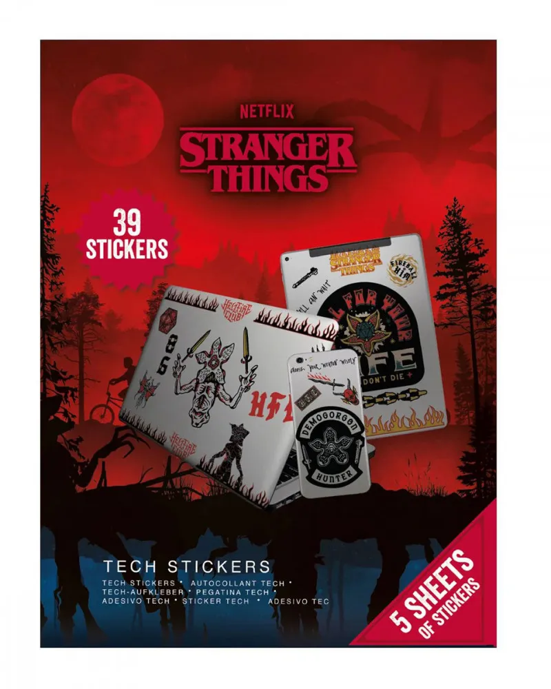 Nalepnice Stranger Things - Upside Down Battle - Tech Stickers 