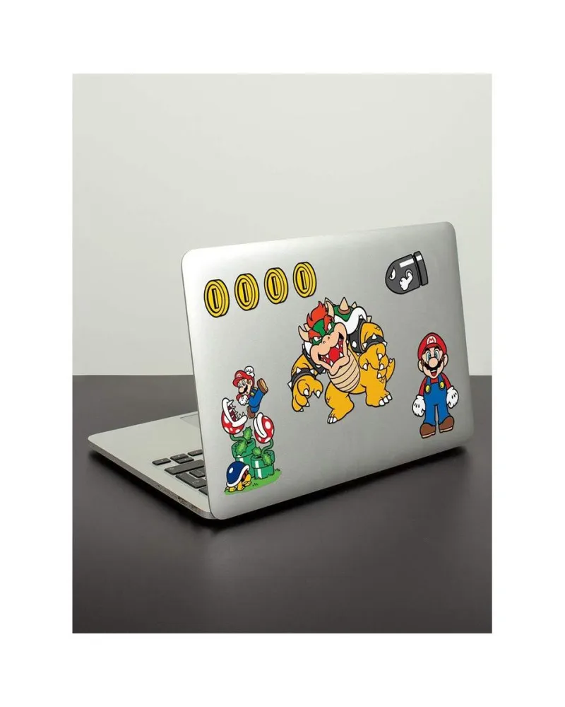 Nalepnice Super Mario - Mushroom Kingdom - Tech Stickers 
