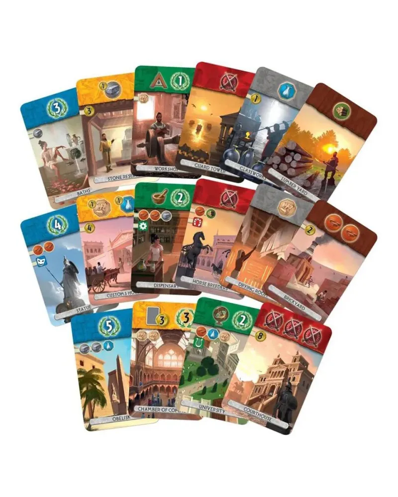 Osnovna igra + ekspanzija 7 Wonders Duel + Pantheon 