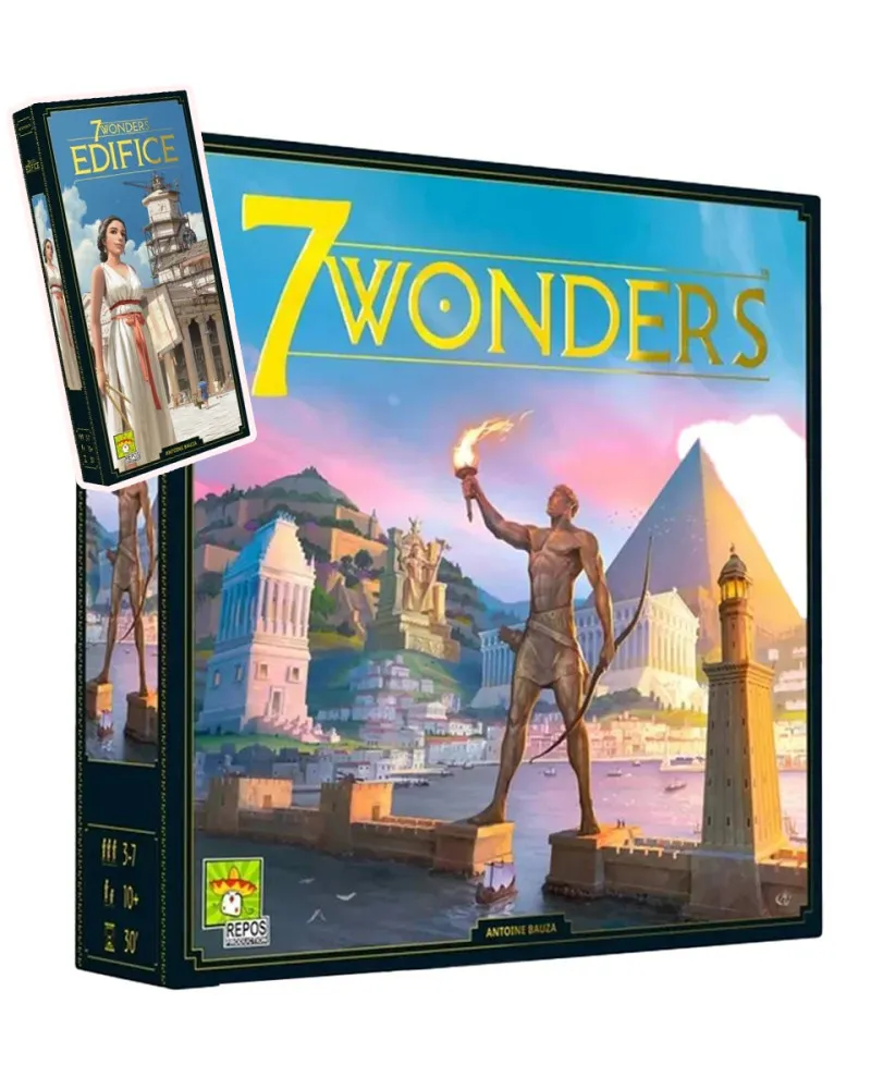 Osnovna igra + ekspanzija - 7 Wonders + Edifice 