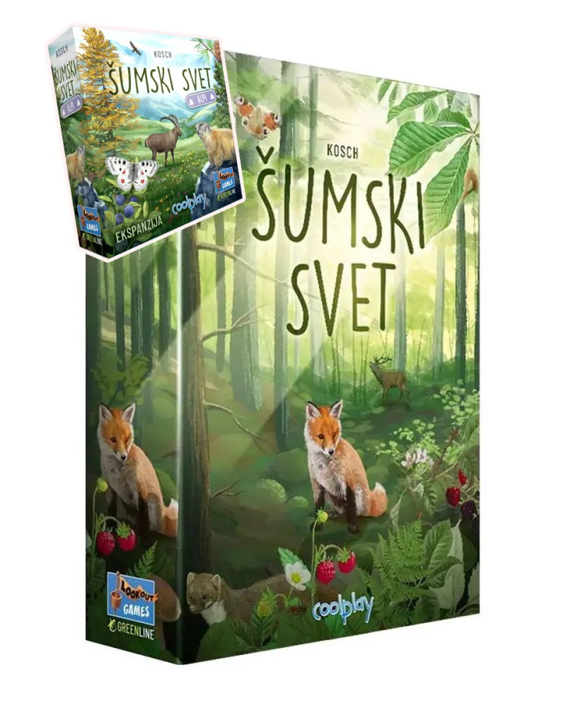 Osnovna igra + ekspanzija - Šumski Svet + Alpi 