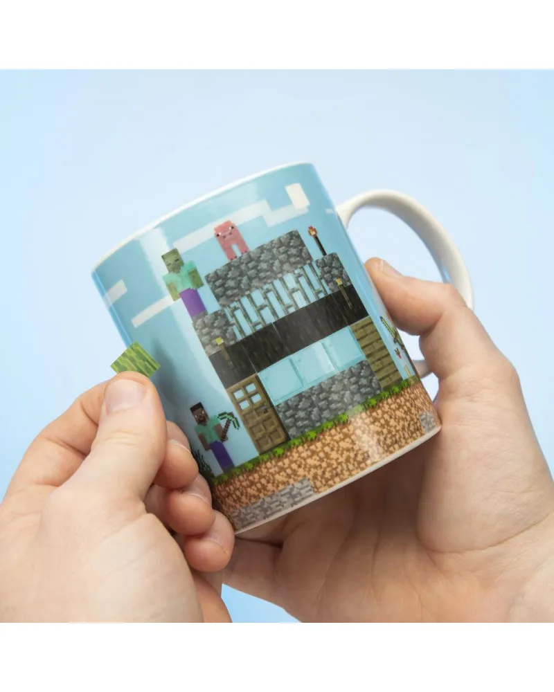 Šolja Paladone Minecraft - Build a Level Mug 