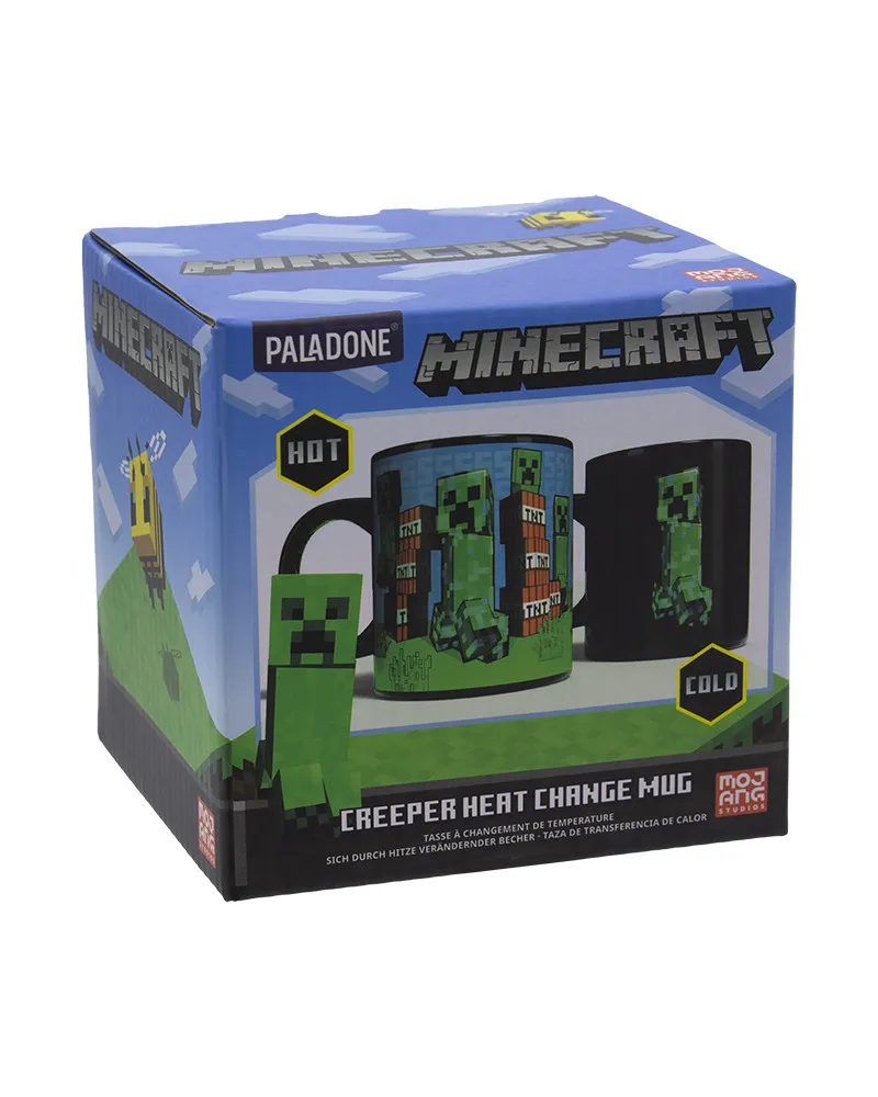 Šolja Paladone Minecraft - Creeper - Heat Change Mug 