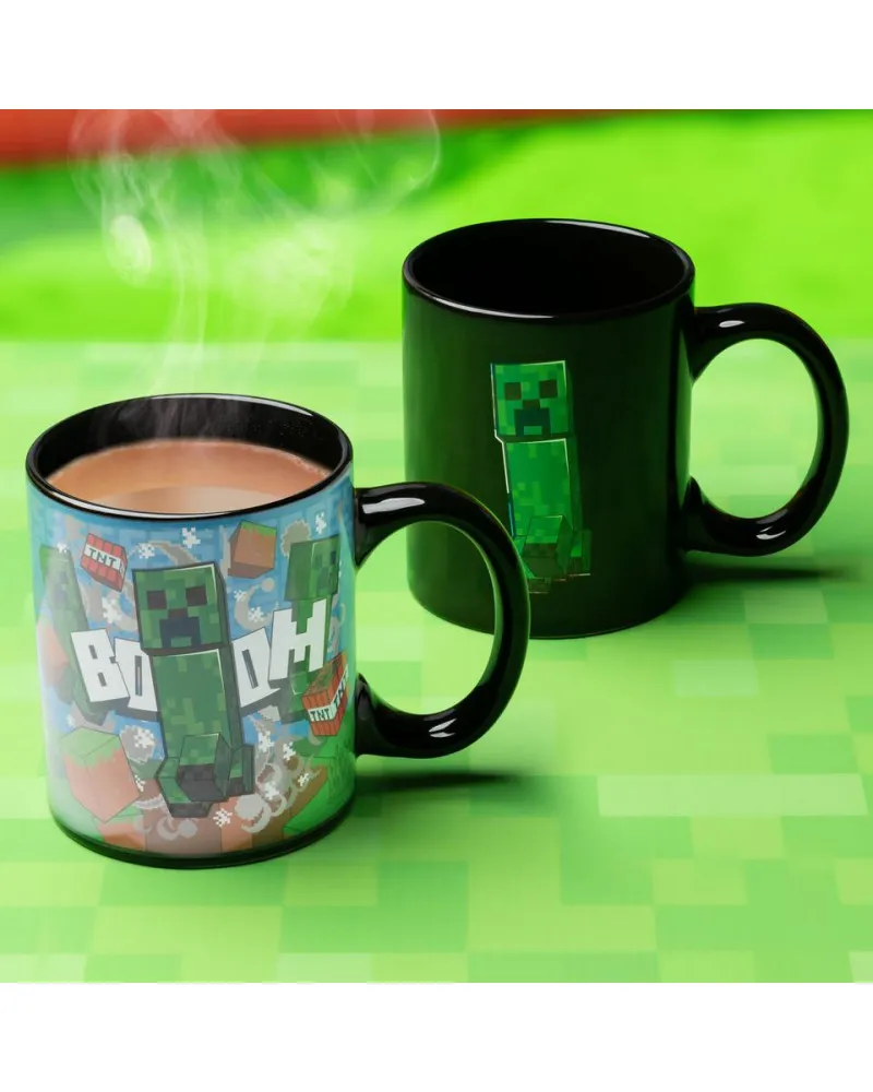 Šolja Paladone Minecraft Creeper Heat Change Mug 