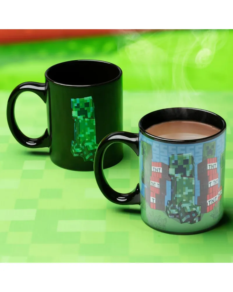 Šolja Paladone Minecraft Creeper Heat Change Mug 