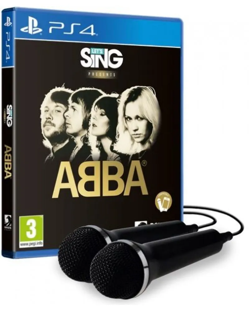 PS4 Let's Sing - ABBA + 2 Mikrofona 