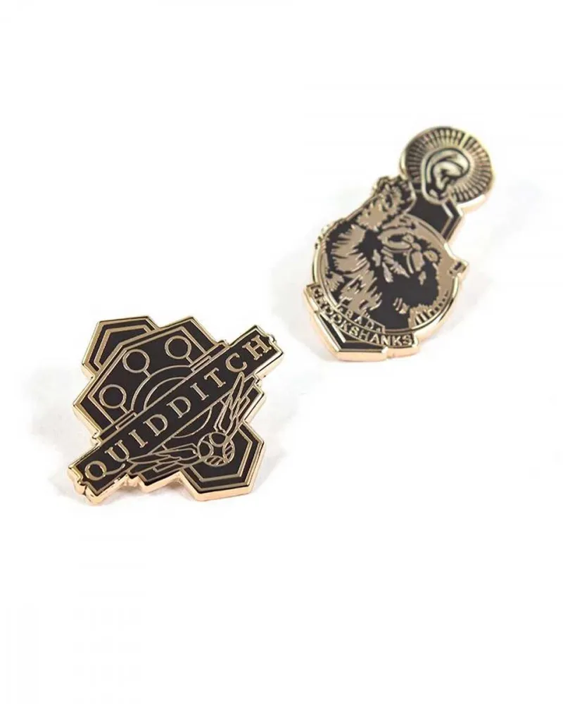 Pin Kings Harry Potter Enamel Pin Badge Set 1.2 - Quidditch & Crookshanks 