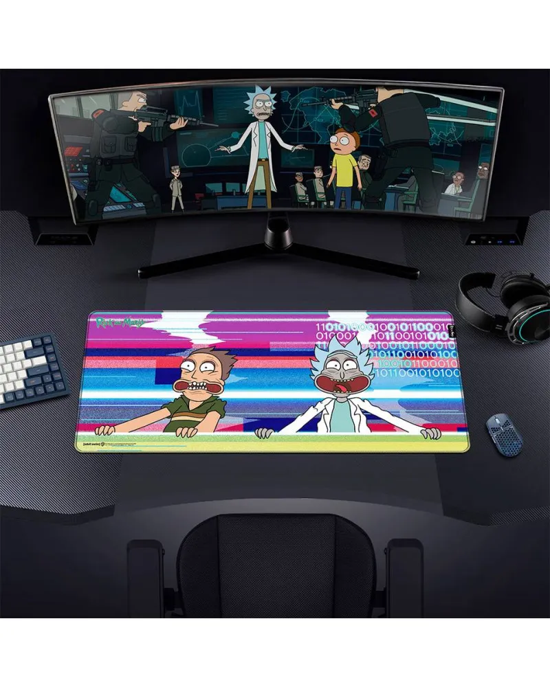 Podloga Rick and Morty - Glitched - XL Mousepad 