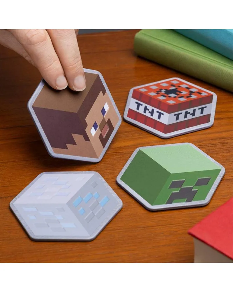 Podmetači za čaše Paladone - Minecraft Metal Coasters 