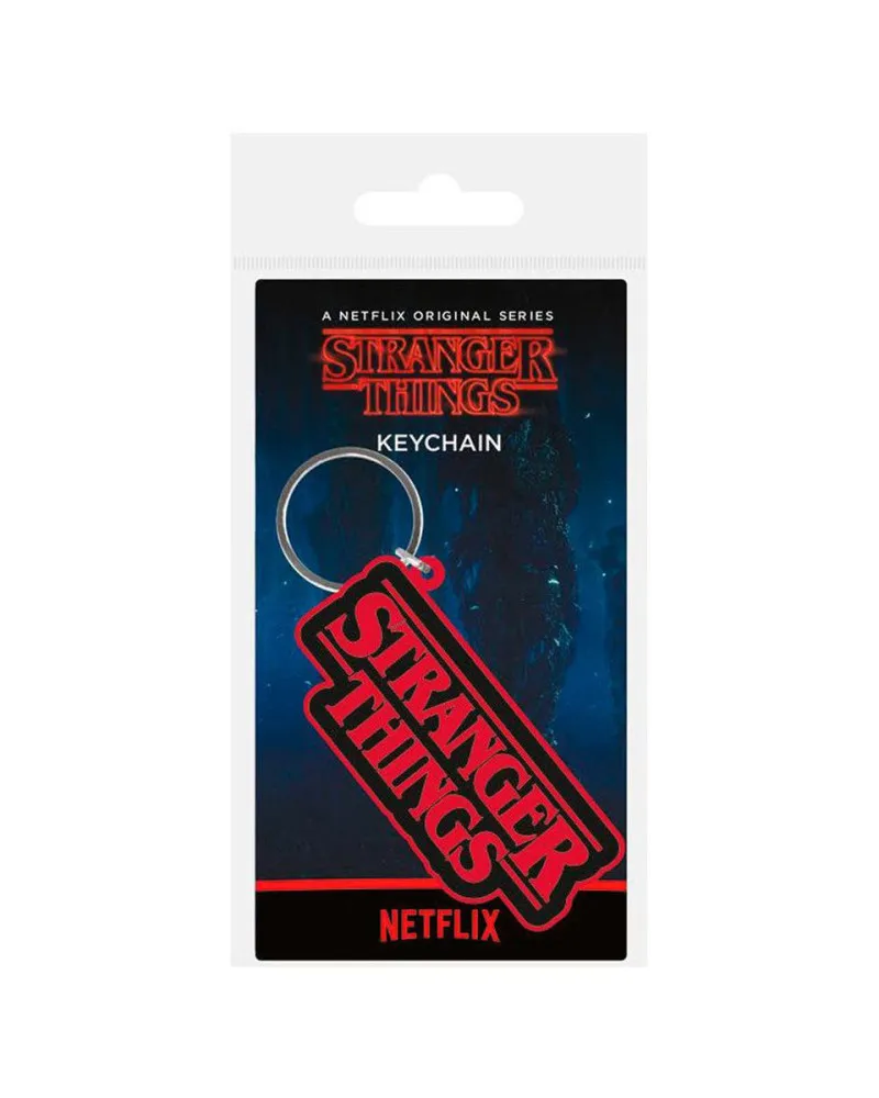 Privezak Stranger Things - Logo - Rubber Keychain 