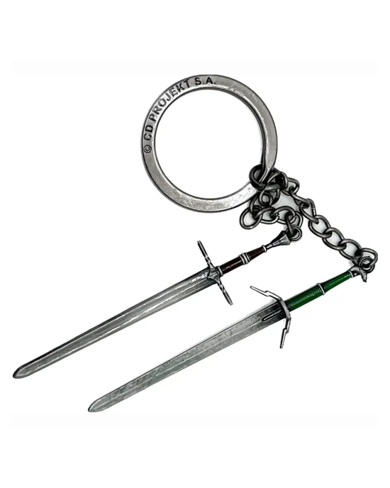 Privezak The Witcher 3 Geralt Two Swords Keychain 