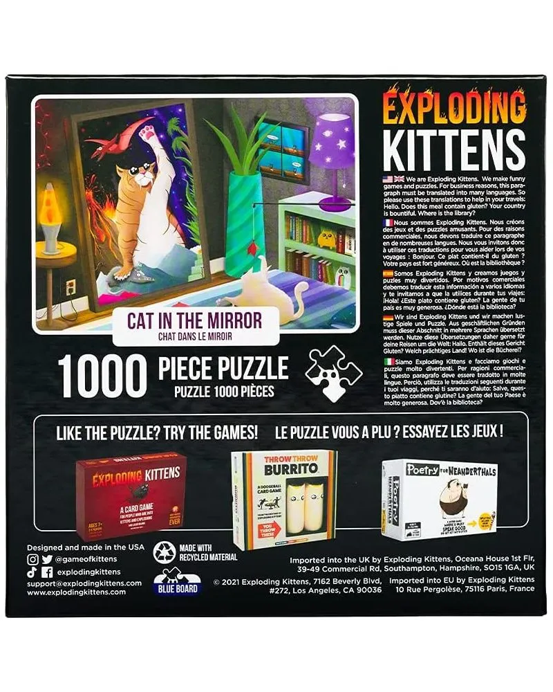 Puzzle for Adults Exploding Kittens - Cat in the Mirror 