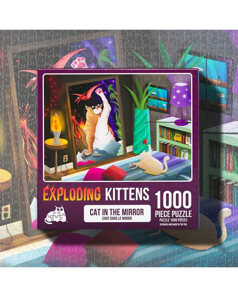 Puzzle for Adults Exploding Kittens - Cat in the Mirror 