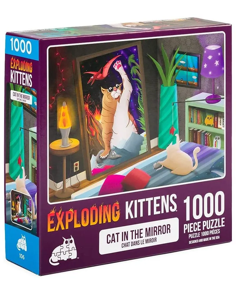 Puzzle for Adults Exploding Kittens - Cat in the Mirror 