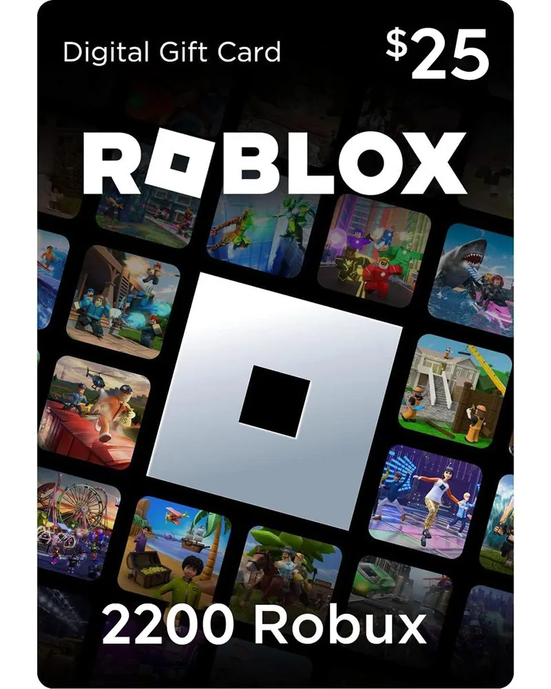 Roblox Gift Card $25 / 2200 Robux  - Digital Code 