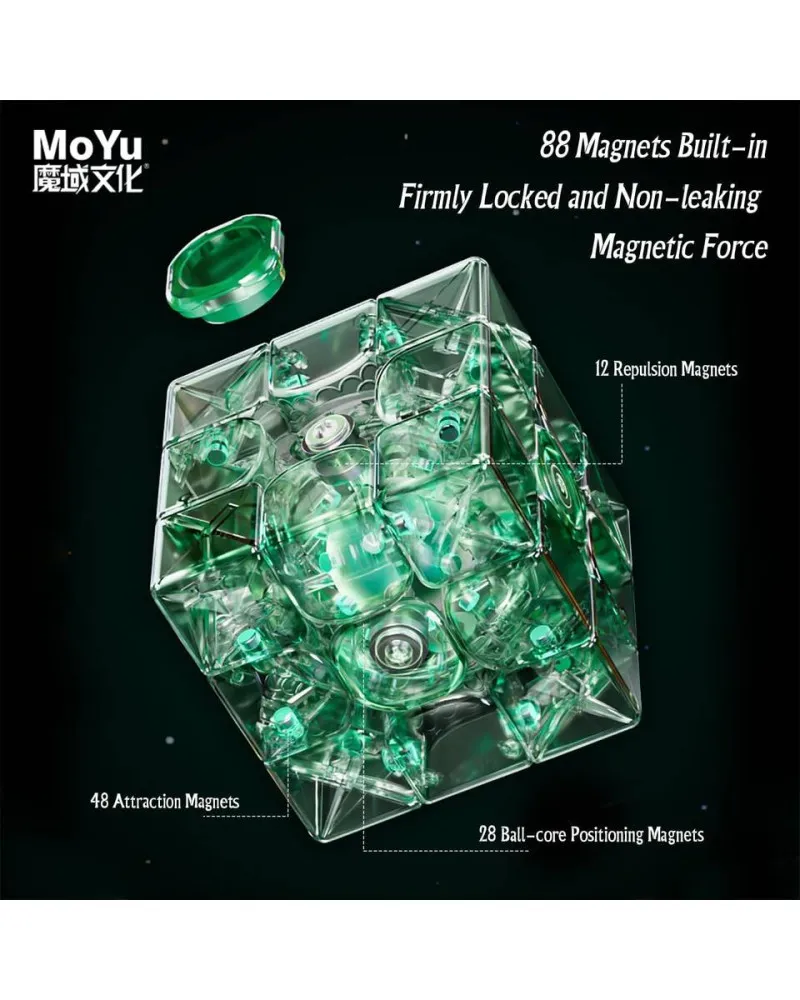 Rubikova kocka - MoYu Weilong WRM V9 3X3 Ball Core UV 