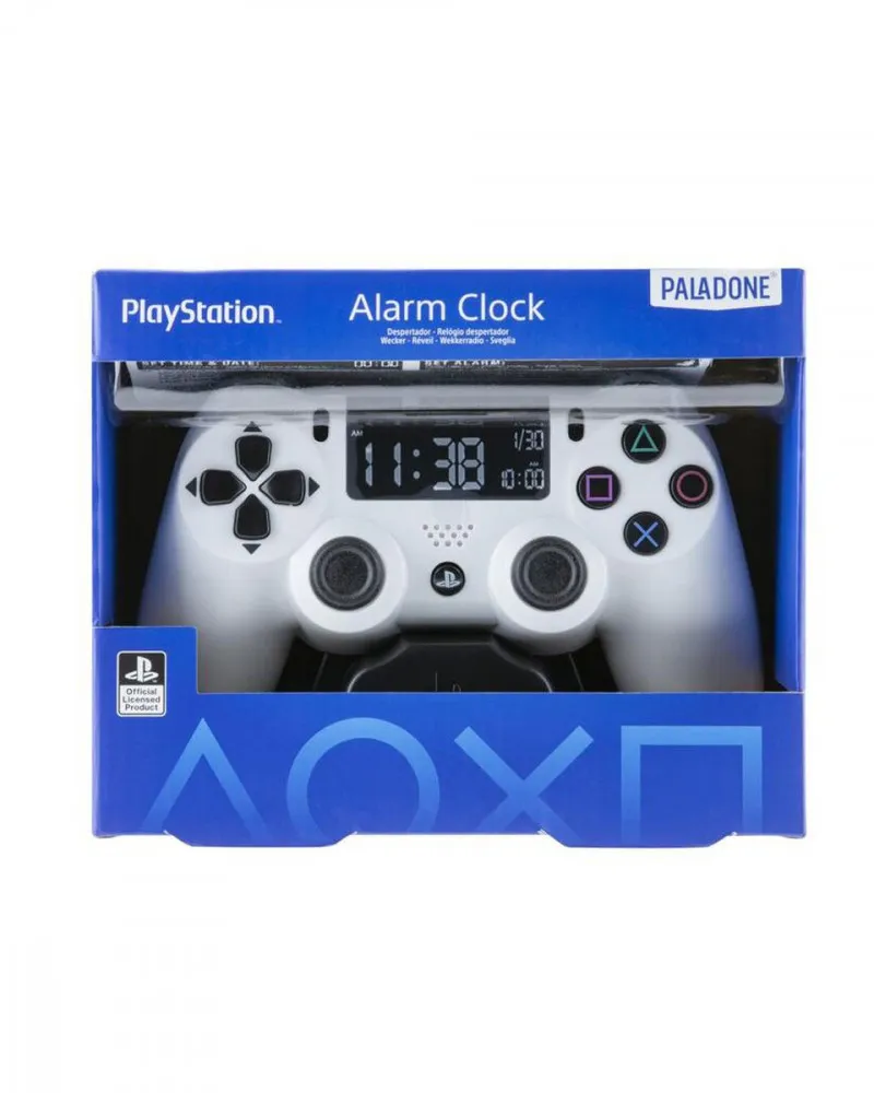 Sat Paladone Playstation 4 White Controller - Alarm Clock 