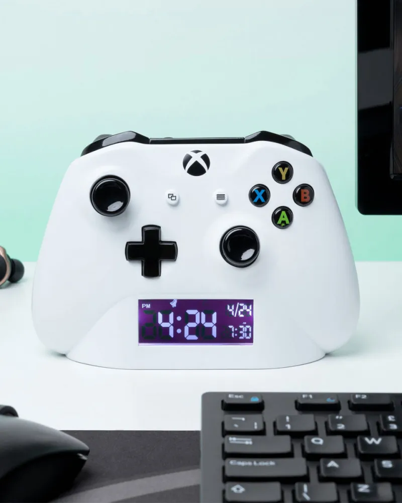 Sat Paladone kontroler XBOX - Alarm Clock - White 