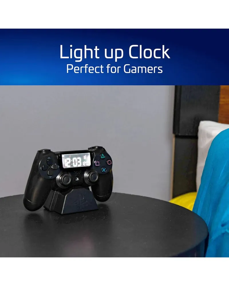 Sat PlayStation Controller Black - Alarm Clock 