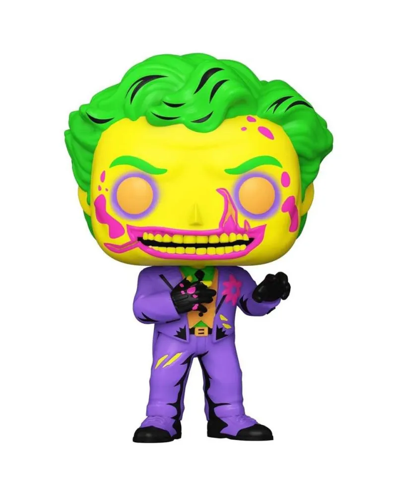 Set Bobble Figure DC - Funko POP & Tee - The Joker (Blacklight) Special Edition - L 