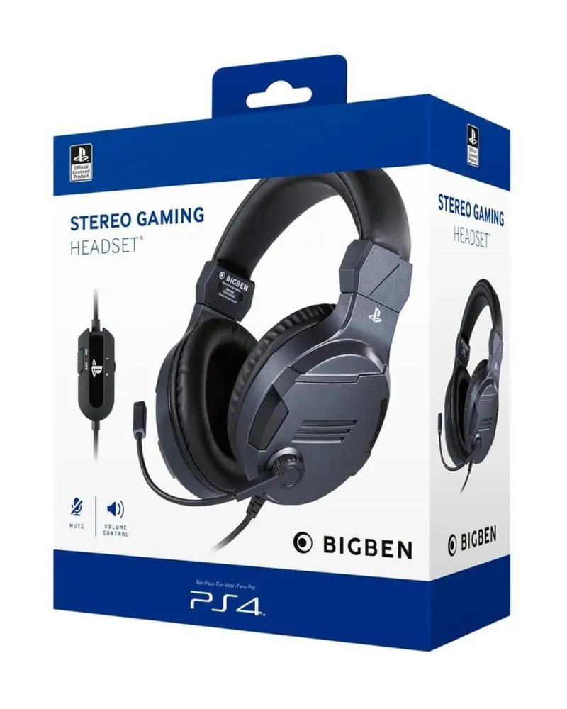 Slušalice BigBen Stereo Gaming Headset V3 - Titanium Black 