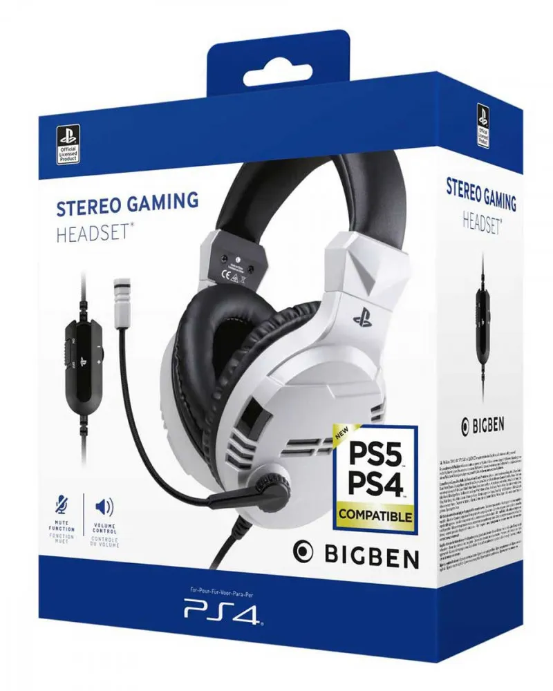Slušalice BigBen Stereo Gaming Headset - White 