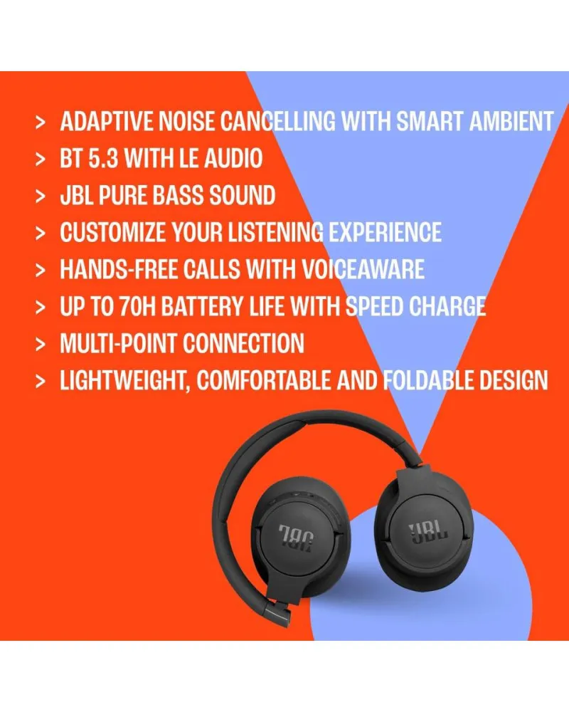 Slušalice JBL T770 NC - Crne Bluetooth 