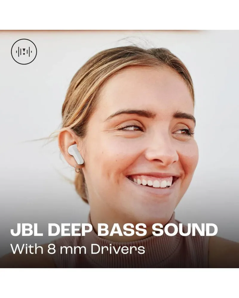 Slušalice JBL Wave Beam - Bele Bežične bubice 