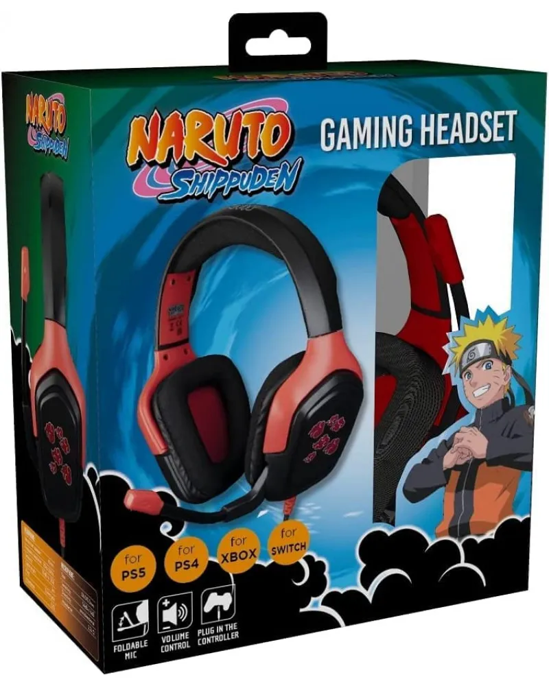 Slušalice Konix - Naruto Shippuden - Akatsuki Gaming Headset 