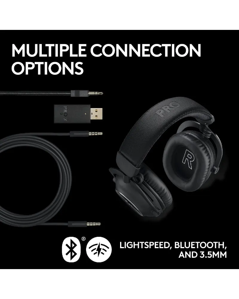 Slušalice Logitech G PRO X 2 Wireless Lightspeed - Black 