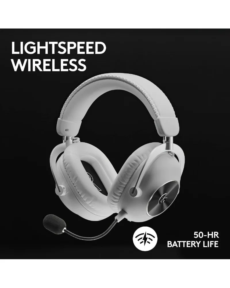 Slušalice Logitech G PRO X 2 Wireless Lightspeed - White 